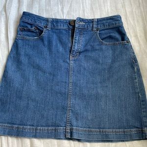 Croft & Barrow Denim A-Line Skirt